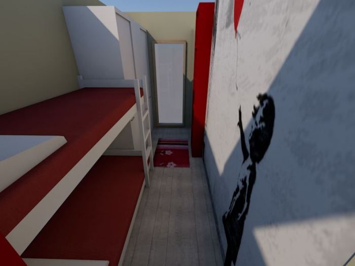 Archisio - Alessandra Alessandri - Studio 2a-rchitettura - Progetto Ristrutturazione di un bilocale a roma