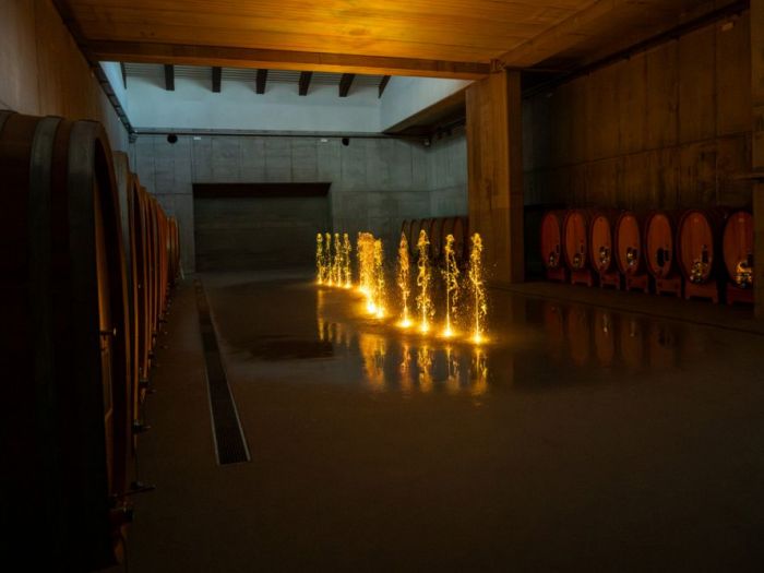 Archisio - Forme Dacqua - Progetto Fontana dinamica a pavimento cantina la piemontina