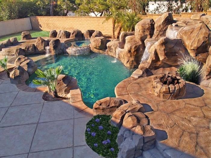 Archisio - Bmp Clima Service - Progetto Piscina con roccia