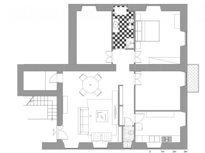 Archisio - Zero6studio - Progetto Appartamento a trastevere