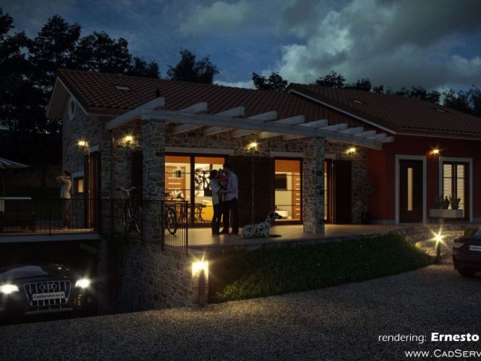 Archisio - Cad Service Di Ernesto Di Gregorio - Progetto Rendering e tour virtuale nuovo fabbricato in ceraso sa