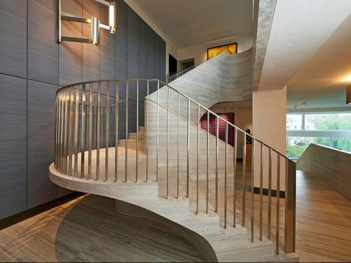 Archisio - Ateliers Romeo - Nicolas Dubois - Progetto Scala a sbalzo in pietra uk