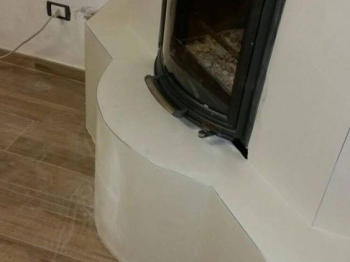 Archisio - Cartongesso Design - Progetto Camino in cartongesso