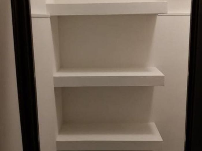 Archisio - Cartongesso Design - Progetto Mensole in cartongesso per dispensa