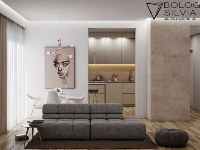 Archisio - Bolognini Silvia - Progetto Visualizzazione per ristrutturazione appartamento bologna