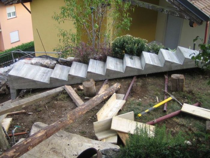 Archisio - Mauro Rossaro - Progetto Scala in cemento