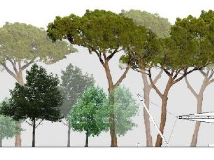 Archisio - Daniele Morgantini - Progetto Concorso per la copertura spazio esterno la versiliana