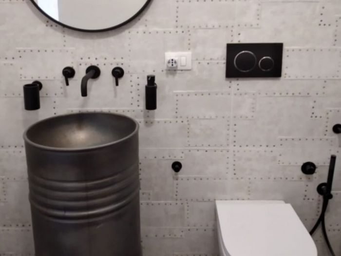 Archisio - Mani Srl Ristrutturazini - Progetto Bagno industrial chic roma zona san giovanni