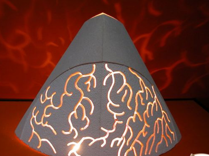Archisio - La Pietra Di Luca - Progetto Sculture lumininose lampade coralli applique coralli