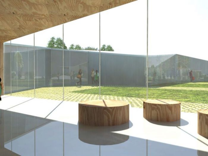 Archisio - Coarch Studio - Progetto Ecole vernayinterior view competition xlam project switzerland2010