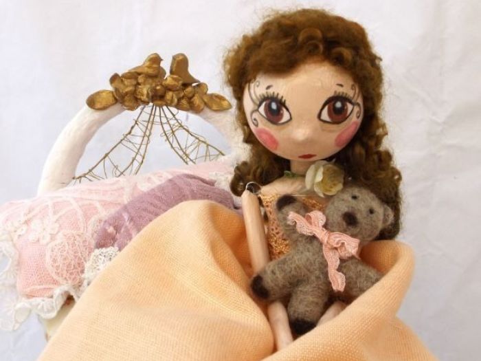 Archisio - Pupillae Art Dolls - Progetto Paper clay dolls la principessa sul pisello