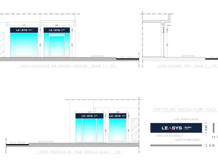 Archisio - Stefano Brivitello - Progetto Insegna a cassonetto