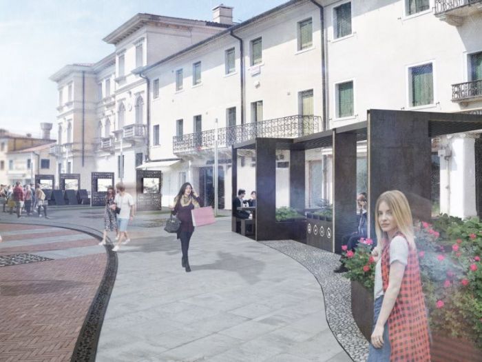 Archisio - Andrea Zen - Progetto Concorso per riqualificazione di piazza del grano dolo ve 3 classificato
