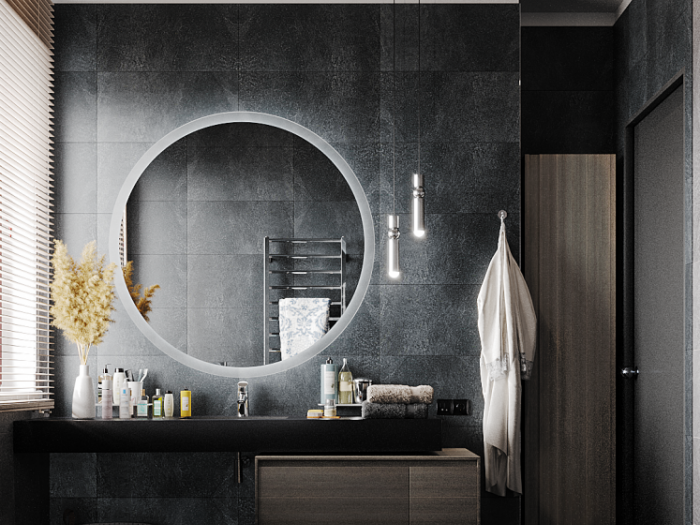 Archisio - Renderista 3d Visualizer - Progetto Bagno nero