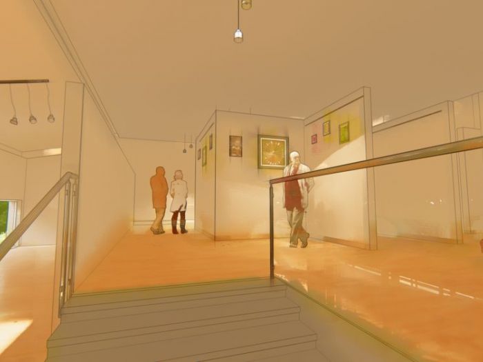 Archisio - Andrea Sorci Natural Living - Progetto Ipotesi progetto di ripristino di un capannone a borghetto flaminio rm per la sede museale della fondazione