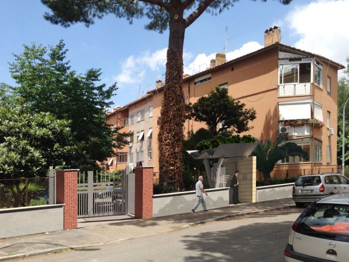 Archisio - Aldo Canepone - Progetto Nuovo ingresso pedonale e carrabile in area verde ed a parcheggio di un complesso condominiale per abitazioni ina casa