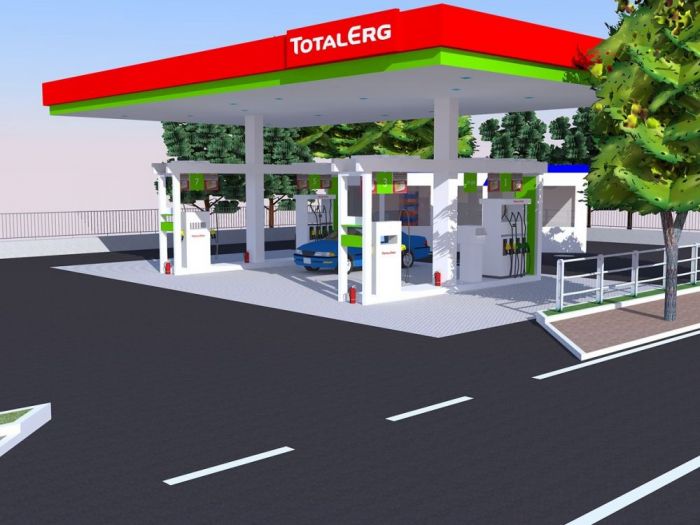 Archisio - Roberto Palma - Progetto Ricostruzione 3d di un impianto carburanti totalerg