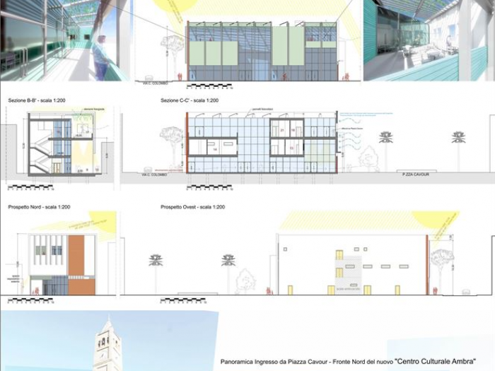 Archisio - Marco Quagliatini - Progetto Rifunzionalizzazione del sistema del centro urbano e del cinema ambra terzo classificato