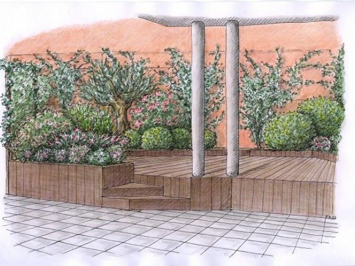 Archisio - La Paesaggista Susanna Tamborini - Progetto Terrazza privata busto ava