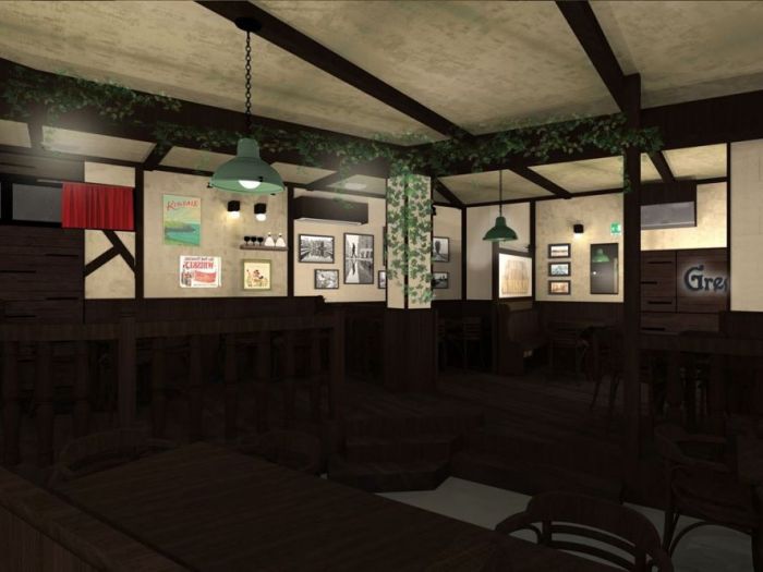 Archisio - Adriano Gerardo Pasciuti - Progetto Restyling green elf irish pub