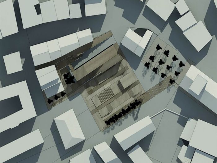 Archisio - Daniele Morgantini - Progetto Concorso centro socio-culturale sui resti dellantico mercato reinosa spagna