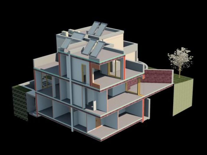 Archisio - Enrico Paolozzi - Progetto Villino trifamiliare