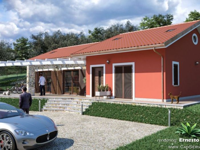 Archisio - Cad Service Di Ernesto Di Gregorio - Progetto Rendering e tour virtuale nuovo fabbricato in ceraso sa