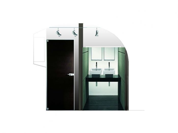 Archisio - Frisieri Stefania - Progetto Ristrutturazione e progettazione bagni ristorante via dellorso