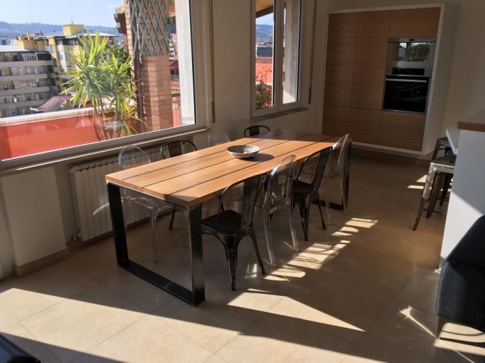 Archisio - Onlywood - Progetto Bubble library tavolo industrial