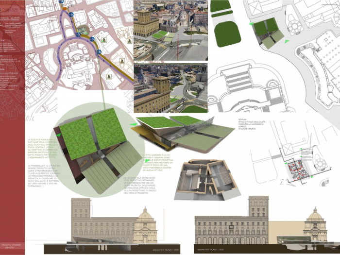 Archisio - Arch Silvia Sciroli - Progetto Atheneo adrianeo romano - piazza venezia
