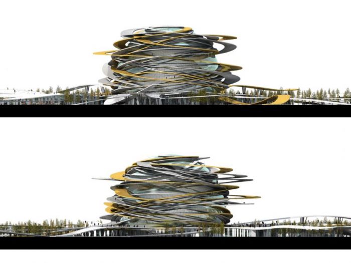 Archisio - Bicuadro - Progetto Pantheon nazionale kazako astana