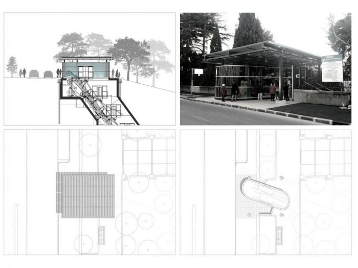 Archisio - Fabio Postani - Progetto Ricostruzione nuovo ascensore tra via cantore e villa scassi a genova sampierdarena