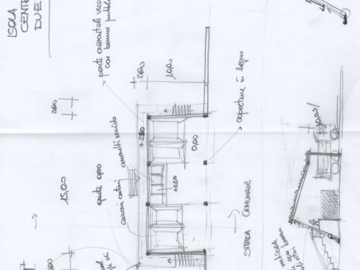 Archisio - Massimiliano Cafaro - Progetto Schizzo di progetto per la realizzazione isola ecologica