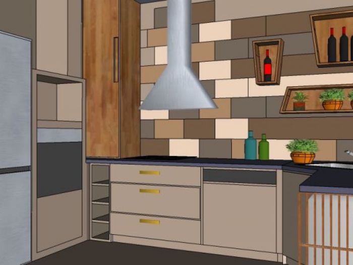 Archisio - Intrecciodilinee Creative Design Studio - Progetto Re-looking di un appartamento a montpellier