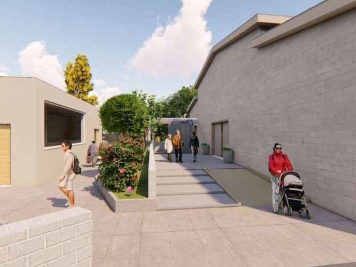 Archisio - Andrea Sorci Natural Living - Progetto Ipotesi progetto di ripristino di un capannone a borghetto flaminio rm per la sede museale della fondazione