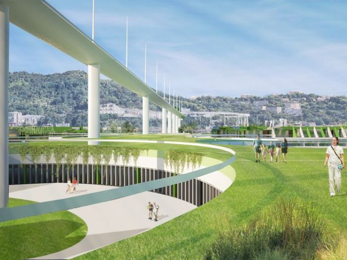 Archisio - Arco Associati Studio Di Architettura E Ingegneria srl - Progetto Il parco del ponte a genova