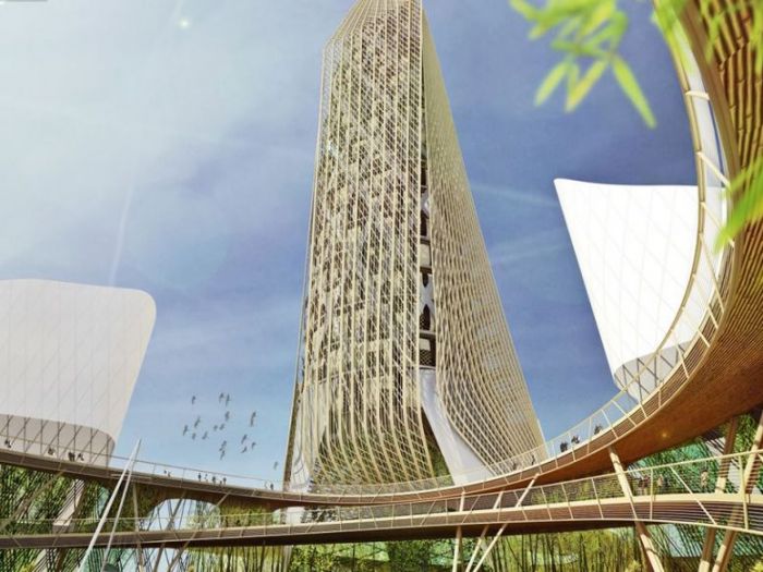 Archisio - Dfg Architetti - Progetto Singapore bamboo skyscraper