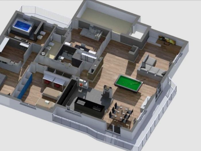 Archisio - Bellomontepensabene - Progetto Progetto tridimensionale di un appartamento di circa mq 20000