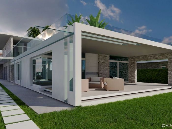 Archisio - Gilles Patrice Arch Todaro - Progetto Villa panoramica di lusso con piscina