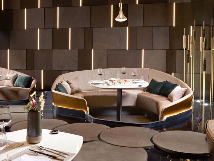 Archisio - Forme Dacqua - Progetto Fontane da interno - ristorante amy sushi