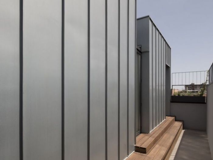 Archisio - Alfio Carmelo Lombardo - Progetto Structured attic with aluminum frames and glass titanium zinc cover