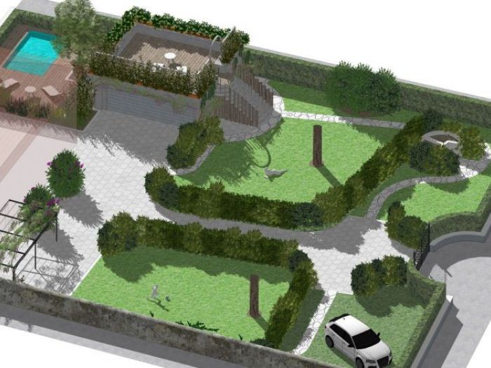 Archisio - Luca Righetto - Progetto Progettazione giardini varese busto arsizio Cottage garden elegante