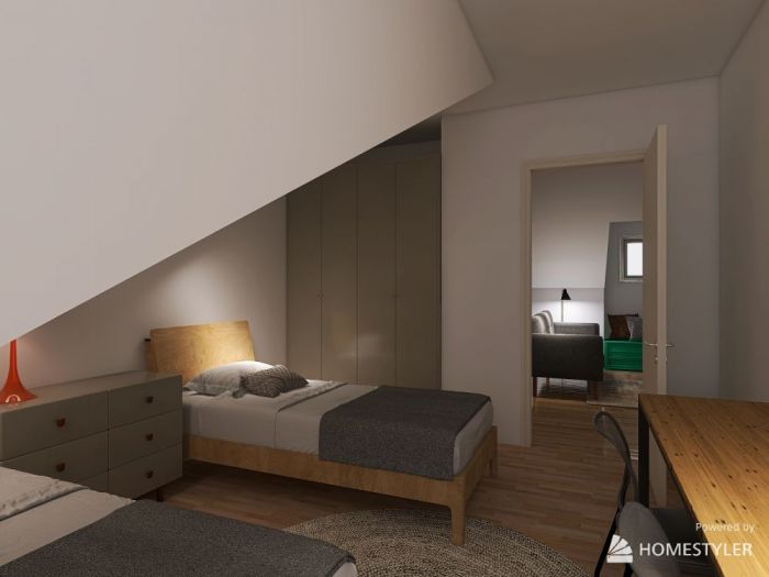 Archisio - Georgia Lo Iacono - Progetto Rendering 3d di una mansarda da ristrutturareLasciami sognare