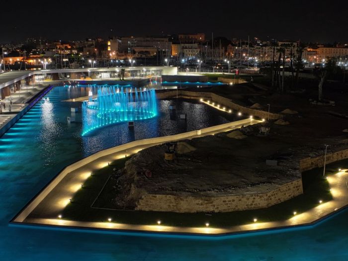 Archisio - Forme Dacqua - Progetto Marina la fontana danzante musicale pi grande ditaliaPalermo marina yachting porto palermo