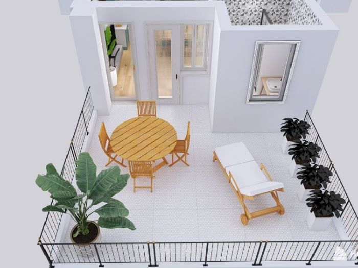 Archisio - Georgia Lo Iacono - Progetto Rendering 3d di un appartamento da ristrutturare