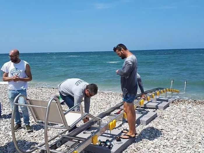 Archisio - Studio Bugna - Progetto Progetto allestimento spiaggia di torre quetta - bari