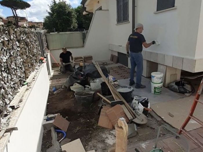 Archisio - Mani Srl Ristrutturazini - Progetto Ristrutturazione dello spazio esterno di un villino sito in roma zona prato cornelio