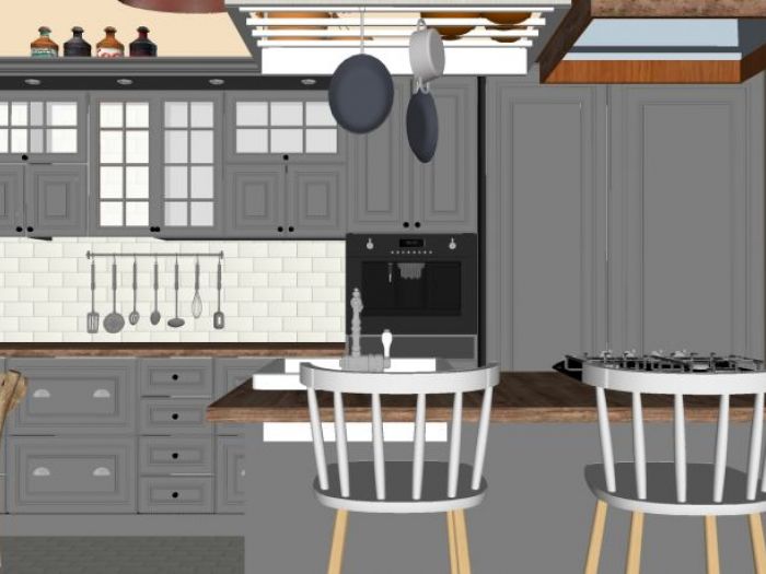 Archisio - Casesa Tiziano - Progetto Appartamento 70mq stile shabby chic