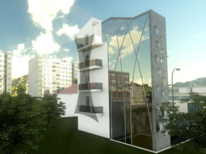 Archisio - Davide Amerio - Progetto Palazzina via boston