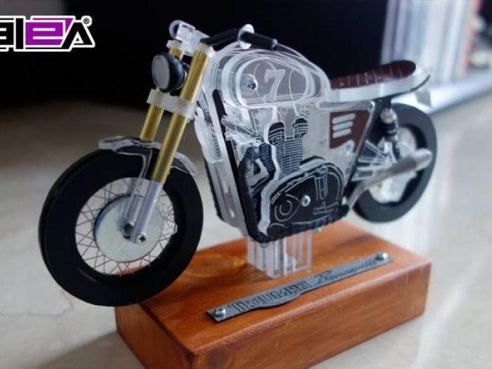 Archisio - Vala Lampade - Progetto Lampada motocicletta marca triumph